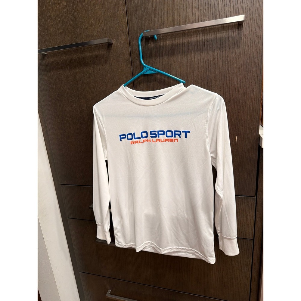 Polo Ralph Lauren Polo Sport Long Sleeve T-shirt in white boys XL